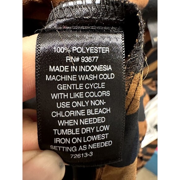 Worthington Womans Animal Print Top Size XL Old Money Corporate Preppy Boho - Picture 4 of 12